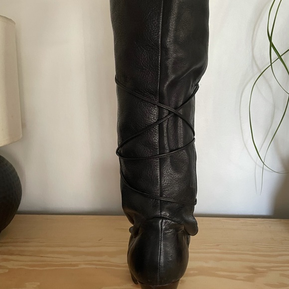 Dolce Vita Leather Knee High Laced Boot - Picture 6 of 6
